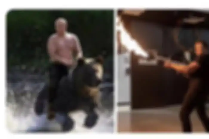 Kolase Vladimir Putin dan Elon Musk