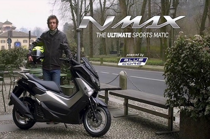 Valentino Rossi menjadi bintang iklan motor baru Yamaha.