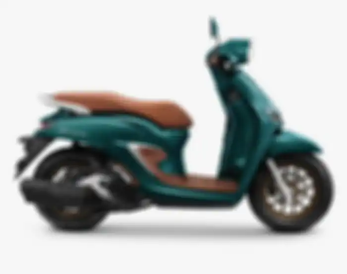 Honda Stylo 160 ABS memiliki aksen warna coklat di beberapa bagian.