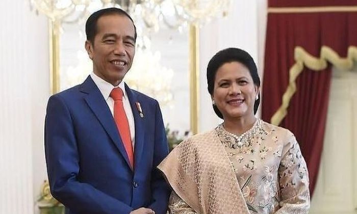 Potret Jokowi dan Iriana