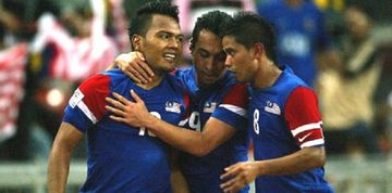 Tiga pemain pilar timnas Malaysia pada PIala AFF 2010: Safee Sali, Norshahrul Idlan Talaha, dan Safiq Rahim.