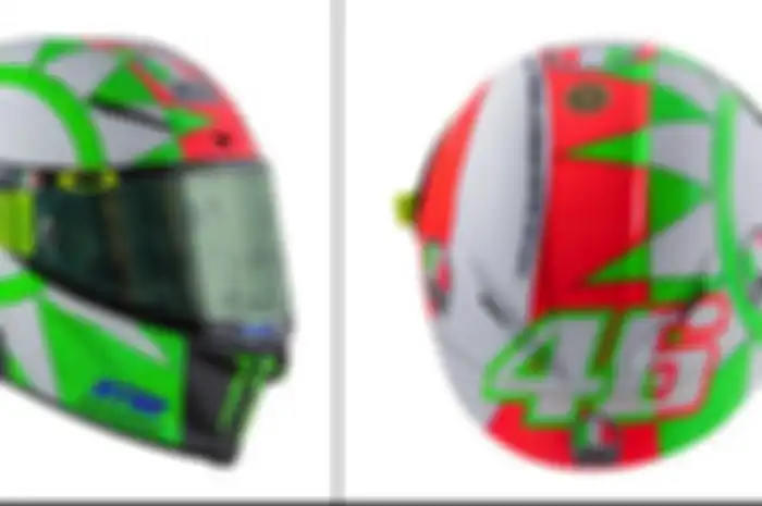 Livery baru helm Valentino Rossi khusus untuk MotoGP Italia 2018