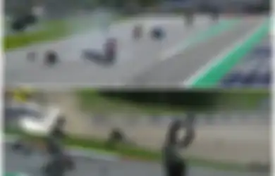 Ngeri! 4 Motor Remuk Terlempar Keluar Sirkuit, Pembalap Asal Indonesia Ini Terlibat Insiden 'Red Flag' Ajang Balap Moto2 Austria