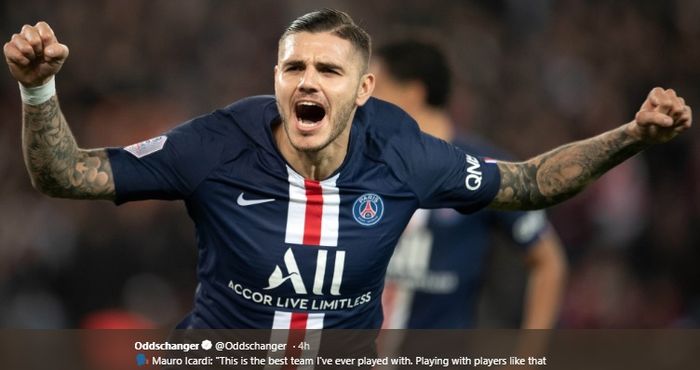 Penyerang asal Argentina, Mauro Icardi, kini membela Paris Saint-Germain.