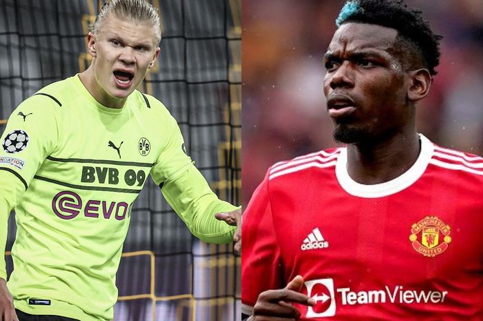 Dua klien Mino Raiola, Erling Braut Haaland dan Paul Pogba, masuk ke dalam rencana Presiden Barcelona