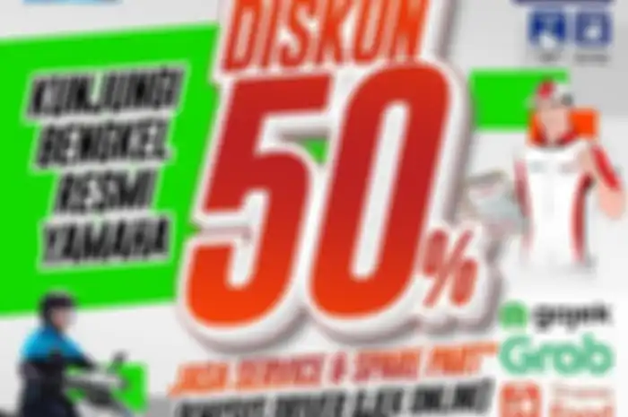 Yamaha kasih diskon 50 persen untuk driver ojol
