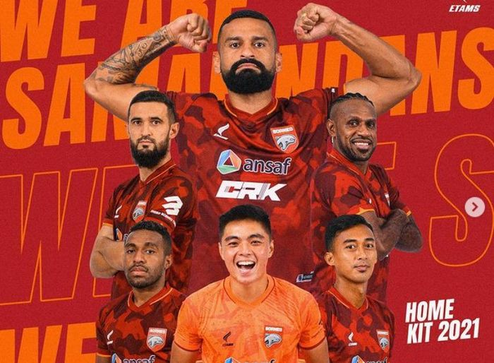 Borneo FC meluncurkan jersey baru untuk kompetisi musim 2021