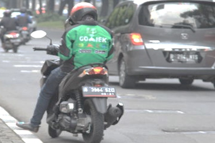 Ilustrasi driver ojol.