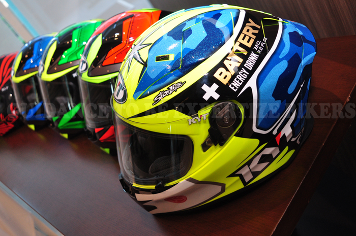 Ilustrasi helm KYT MotoGP