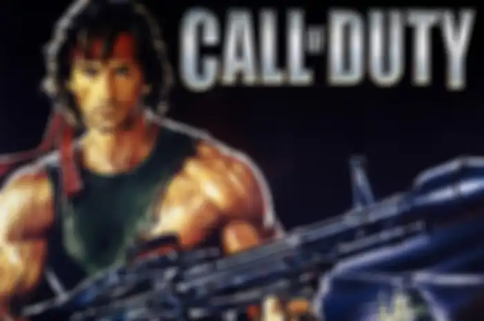 Ilustrasi kolaborasi COD x Rambo