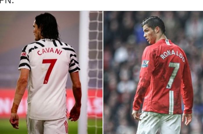 Edinson Cavani dan Cristiano Ronaldo