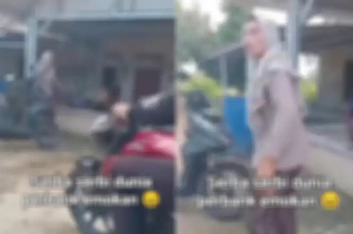 Emak-emak ngamuk saat ditagih utang