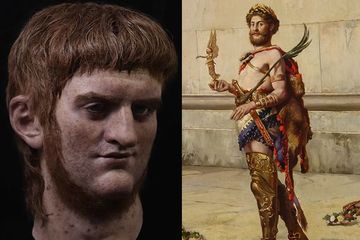 Kaisar Romawi Nero dan Commodus.
