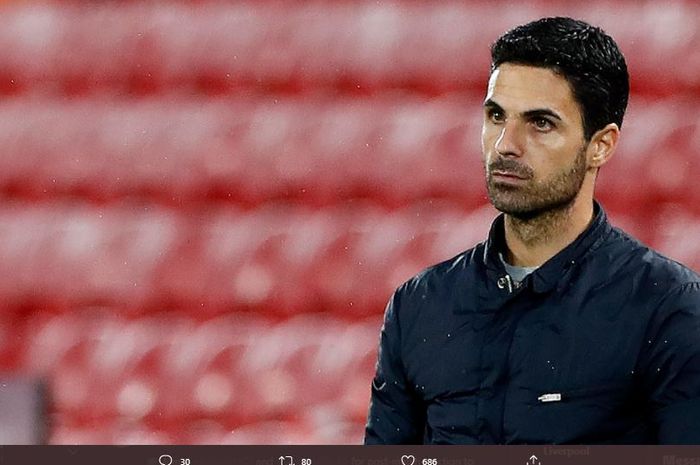 Pelatih Arsenal, Mikel Arteta.