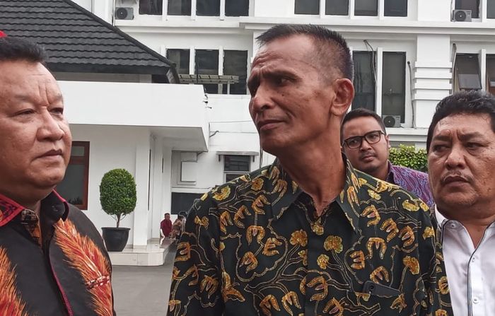 Ayah mendiang Brigadir J, Samuel Hutabarat mendatangi kantor Kementerian Koordinator Politik, Hukum, dan Keamanan (Kemenko Polhukam), Rabu (3/8/2022).