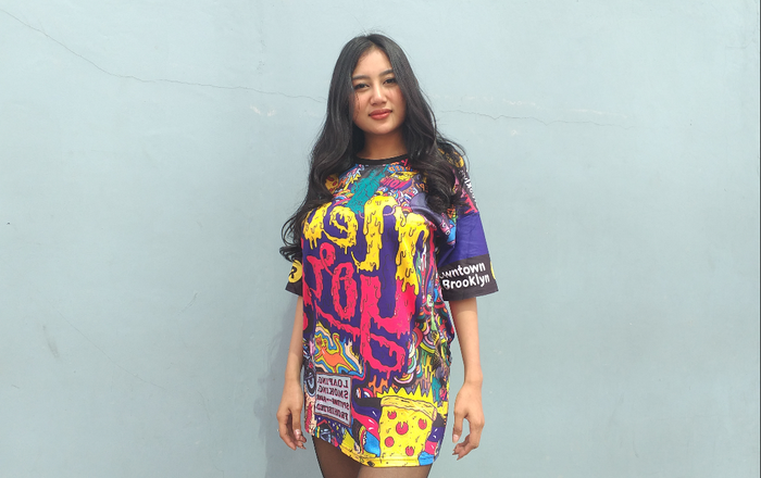 Pamela Safitri saat Grid.ID jumpai di kawasan Tendean, Jakarta Selatan, Sabtu (12/10/2019).