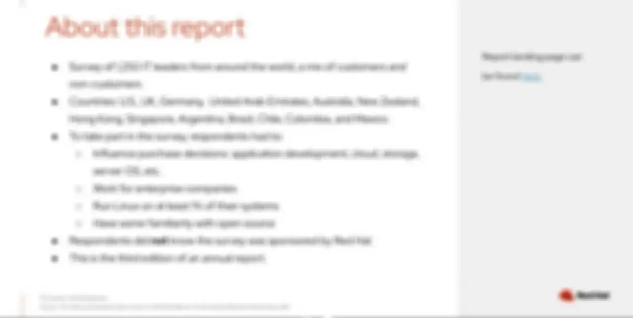 Laporan dari Red Hat terkait hasil survey dari 1250 pemimpin IT di seluruh dunia terkait peran dan keberadaan Enterprise Open Source di mata mereka
