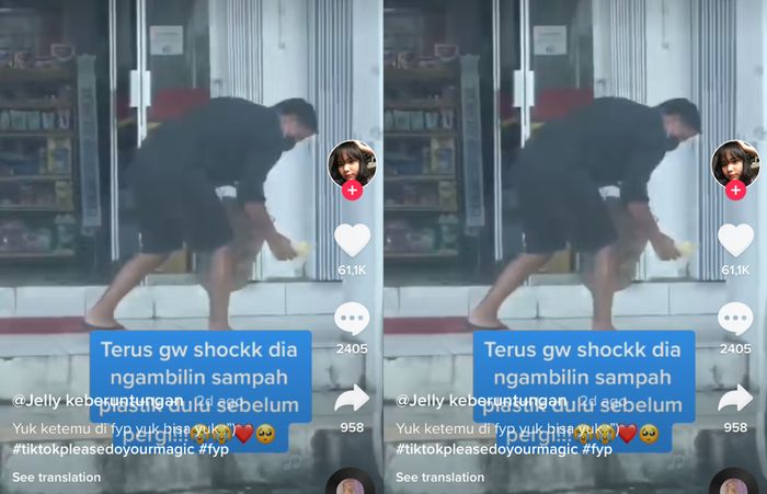 Video Hamis Daud pungut sampah plastik viral.