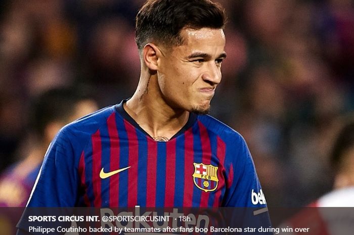 Philippe Coutinho sedang dalam kondisi tidak bagus menyusul cemoohan para pendukung Barcelona terhadap dirinya