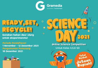 Jangan Lewatkan Gramedia Science Day 2021, yuk Dorong Minat Anak untuk Bereksperimen dengan Bahan Daur Ulang!