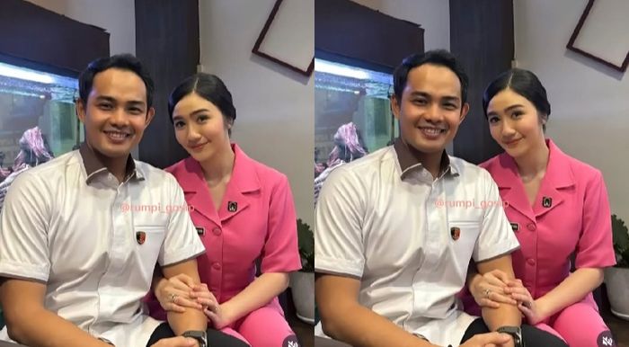 Suami Febby Rastanty naik pangkat tepat di Hari Bhayangkara yang ke-79 tahun.