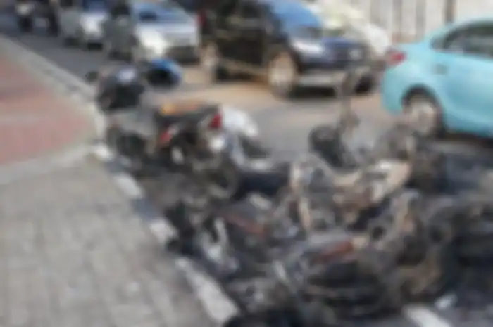 Belasan motor jadi korban amukan massa kerusuhan 22 Mei 2019