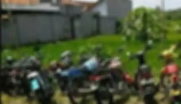 Beberapa motor Honda CB yang terjaring razia.