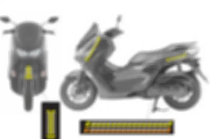 Desain stiker reflektor di motor. Di roda empat sudah wajib sejak 2018