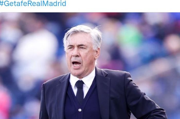 Pelatih Real Madrid, Carlo Ancelotti.