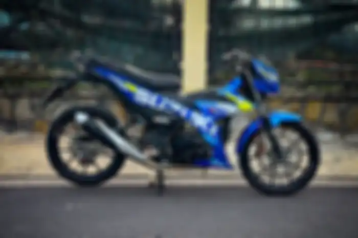 Modifikasi motor Suzuki Satria F150, modal aksesoris aftermarket jadi hedon.
