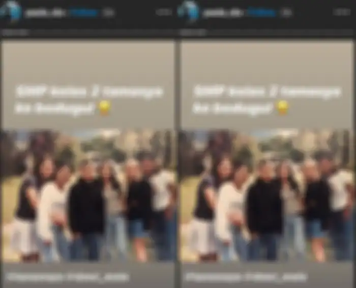 Instastory teman SMP Luna Maya