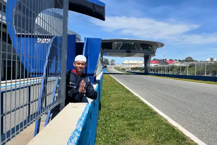 Veda Ega Rayakan Lebaran Idul Fitri di Sirkuit MotoGP Spanyol Dalam Persiapan Penting