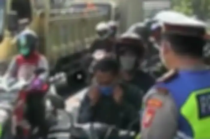 pengendara yang melanggar PSBB akan mendapat 3 sanksi ini