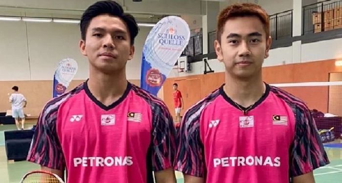 Ganda putra Malaysia Nur Izzuddin Rumsani dan Goh Sze Fei mendapat perhatian serius dari Rexy Mainaky.