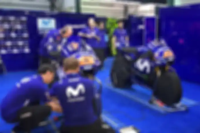 Motor Maverick Vinales sedang dipersiapkan