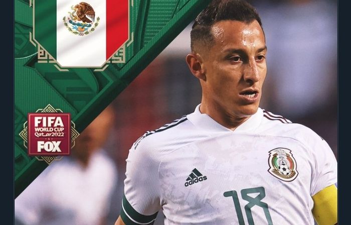 Kapten timnas Meksiko, Andres Guardado, akan melakoni turnamen kelima pada Piala Dunia 2022.