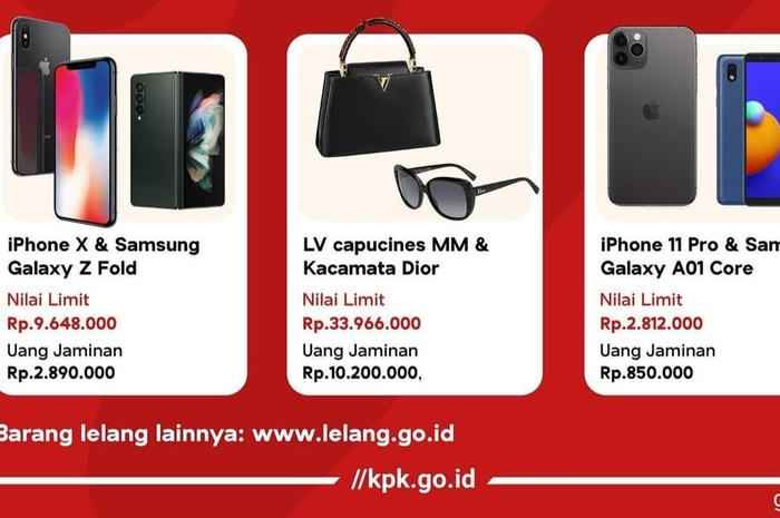 Barang lelang KPK
