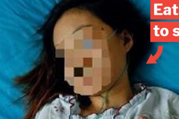 Wanita terkapar usai berhemat demi beli kosmetik mahal