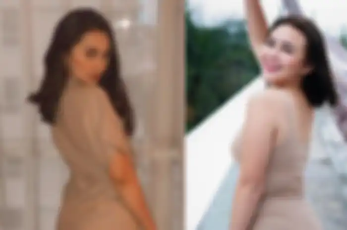 Adu gaya Amanda Manopo vs Memes Prameswari pakai dress warna nude