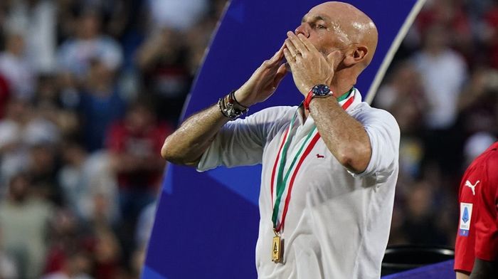 Pelatih AC Milan, Stefano Pioli.