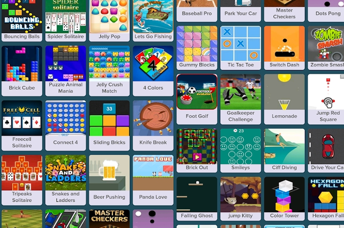 Beragam pilihan game yang tersedia