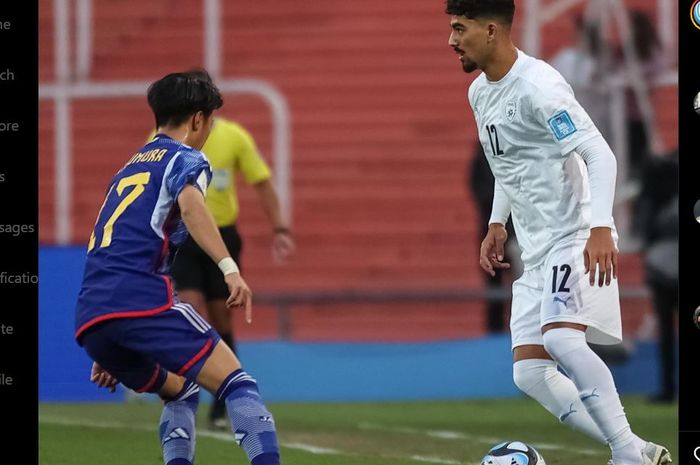 Suasana pertandingan antara Timnas U-20 Israel melawan Jepang di partai terakhir Grup C Piala Dunia U-20 2023.