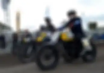 Balap Flat Track  Pakai Sepatu Besi, Sukses Jadi Pusat Keramaian Acara Kustomfest 2019