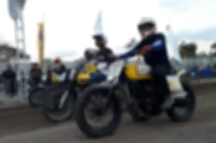 Balap flat track di Kustomfest 2019, sukses  jadi pusat keramaian