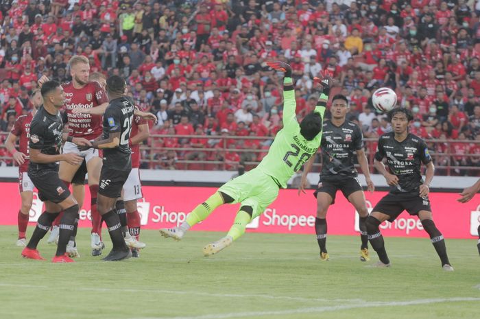 Laga Bali United vs Madura United di pekan ketiga Shopee Liga 1 2020 di Stadion Kapten I Wayan Dipta pada Minggu (15/3/2020).