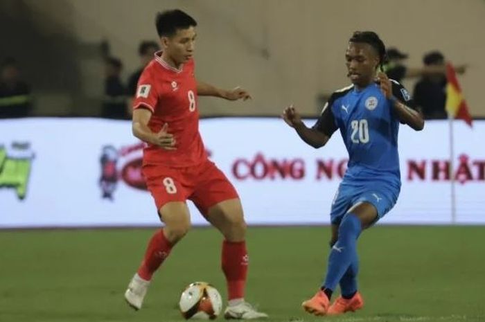 Laga Vietnam Vs Filipina dalam laga kualifikasi Piala Dunia 2026 zona Asia grup F, di Stadion My Dinh, Hanoi, Kamis (6/6/2024).