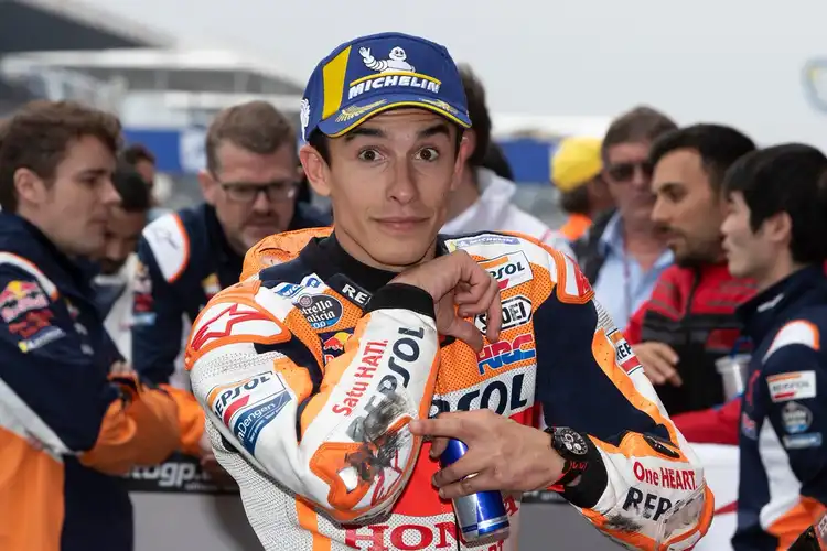 Unik Banget, Video Marquez dan Navarro Raih Pole Position Terus Crash di MotoGP Prancis