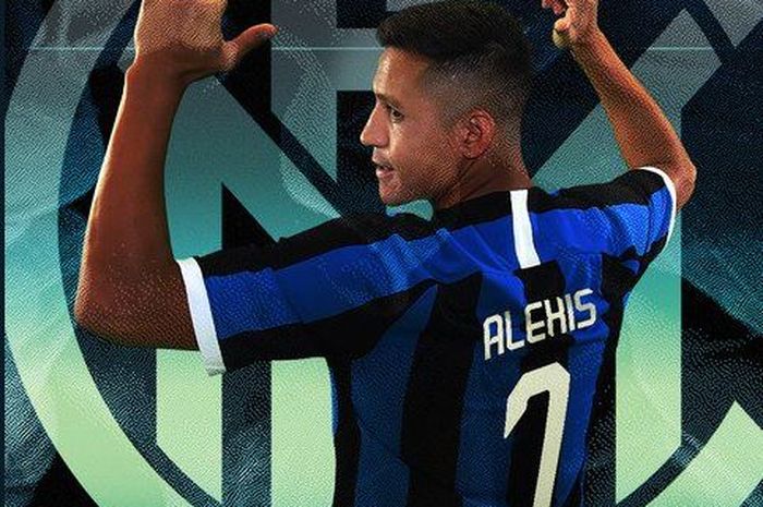 Alexis Sanchez memakai nomor 7 di Inter Milan.