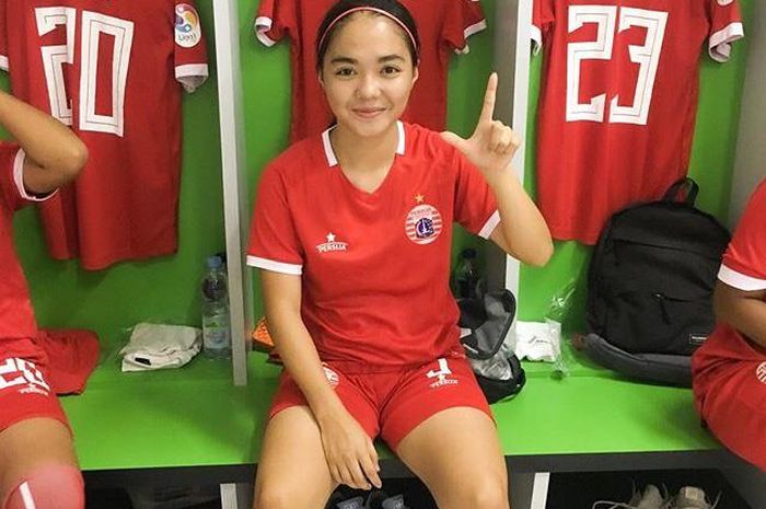 Pemain tim putri Persija Jakarta, Anggita Oktaviani.