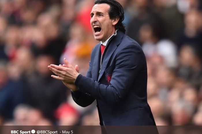 Pelatih Arsenal, Unai Emery.